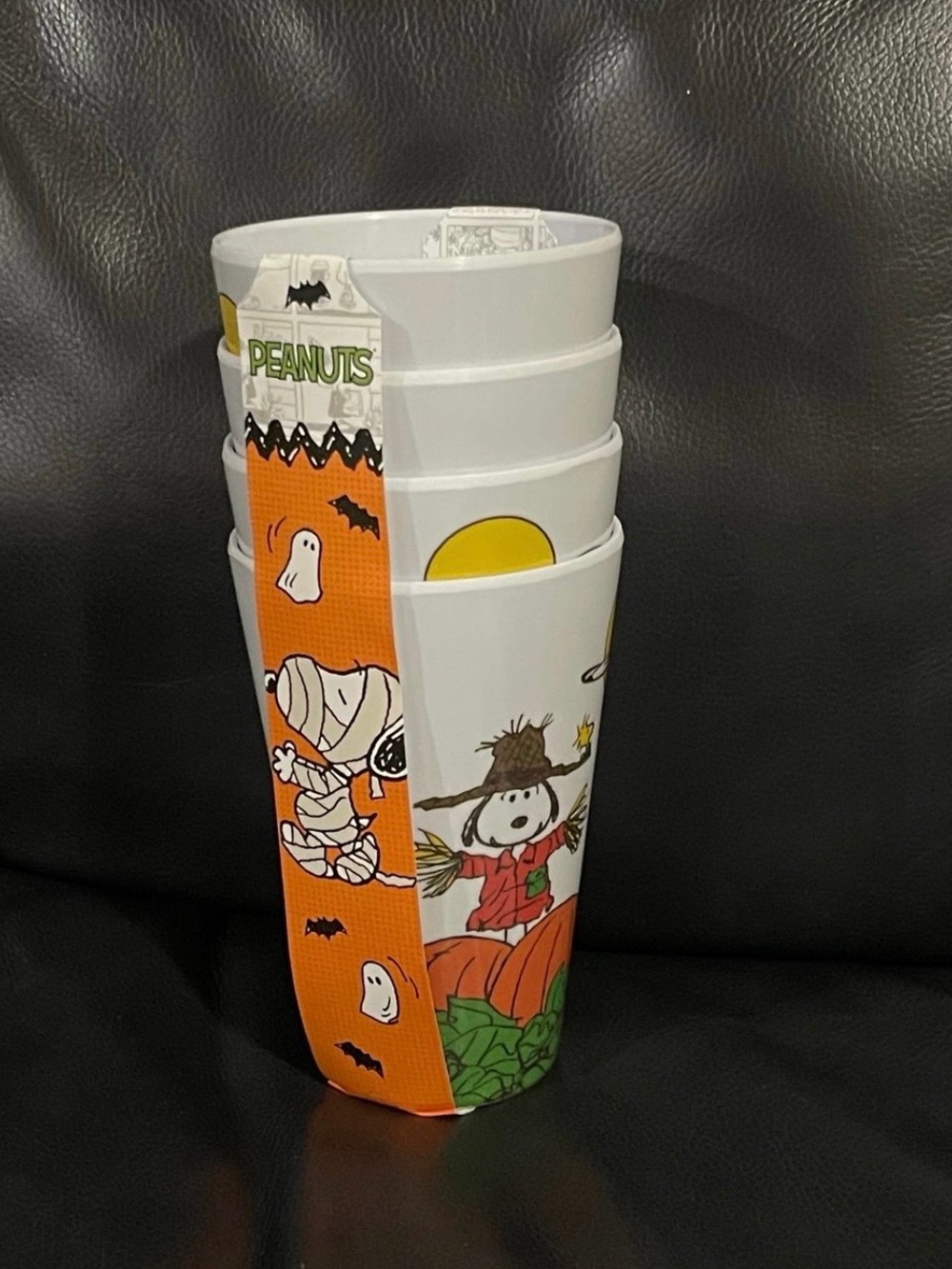 Halloween Peanuts Gang Cups (4) Thanksgiving Peanuts Cups